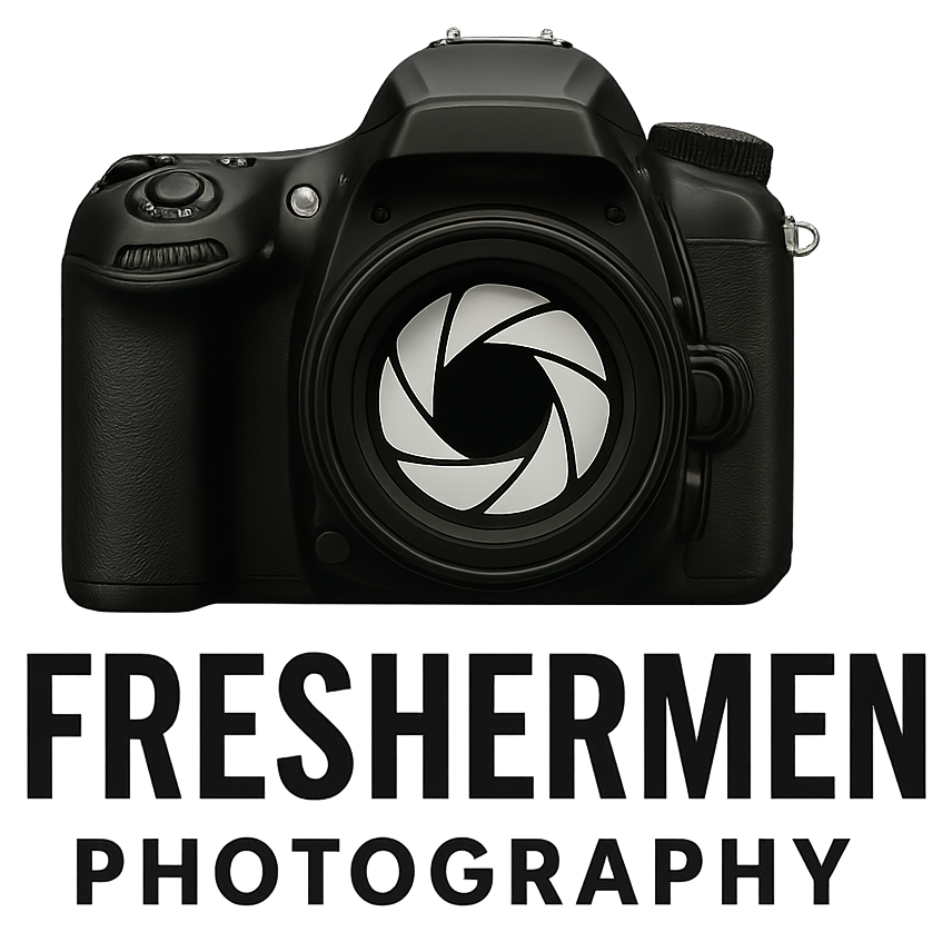FresherMen Photography logo — a camera with the words Freshermen Photography